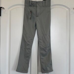 Marucci youth Medium baseball pants gray NWT tapered fit gummy waistband